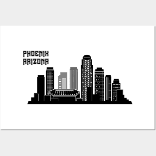 Phoenix Arizona skyline Posters and Art